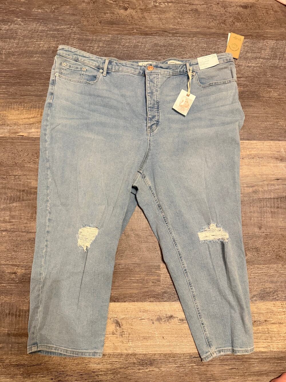 Jessica Simpson Throwback vintage straight Jeans Size 24W New With Tags